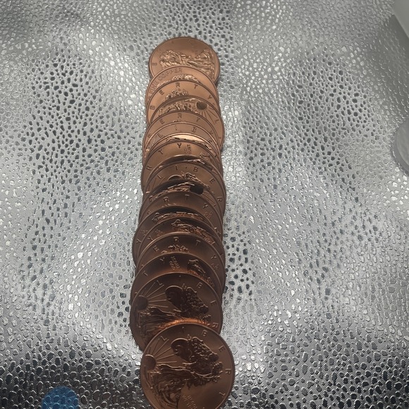 20 X Walking Liberty 1 oz .999 Fine Copper Round USA 20 Oz Of Copper Coin - Picture 9 of 16